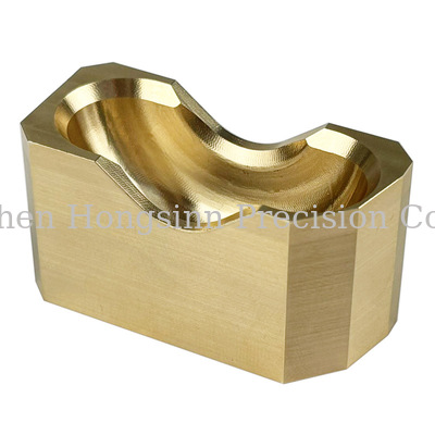 بلوک صندلی برنجی ماشینکاری شده به صورت سفارشی CNC